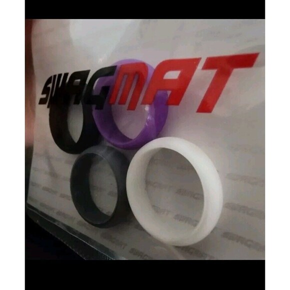 SWAGMAT SIZE 5.5 SILICONE BAND RINGS NEW IN PACK RUBBER COMFORT JEWELRY 4PK SET - Picture 5 of 6